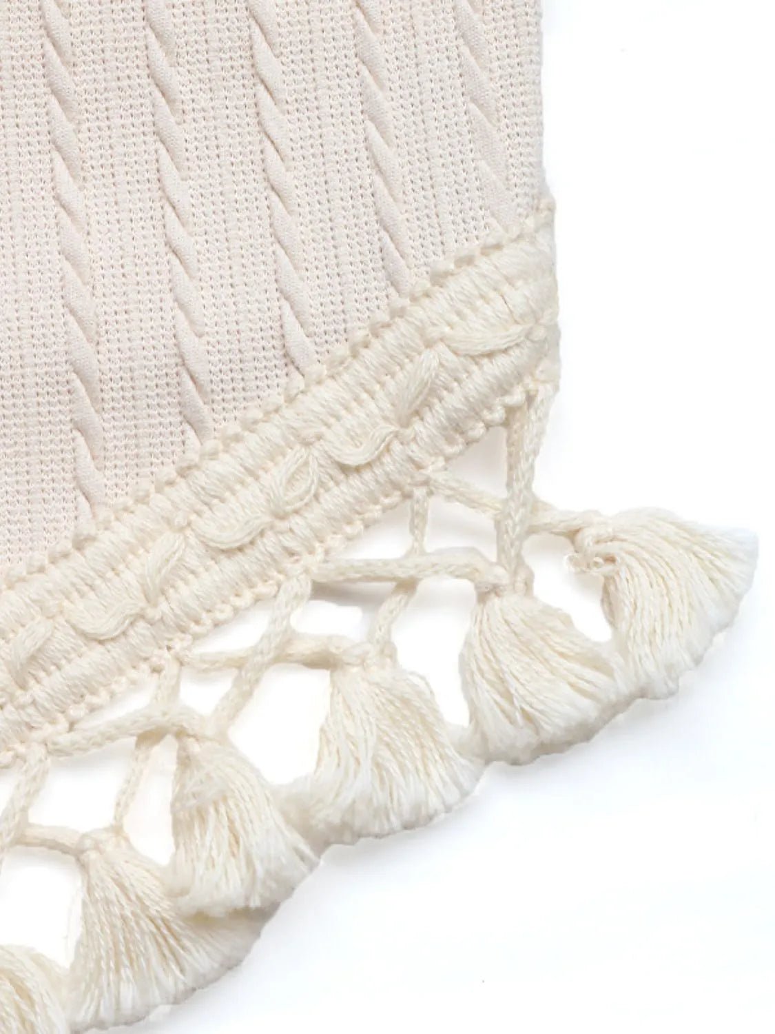 Camisole à col grec et pompons - Les secrets de Cath