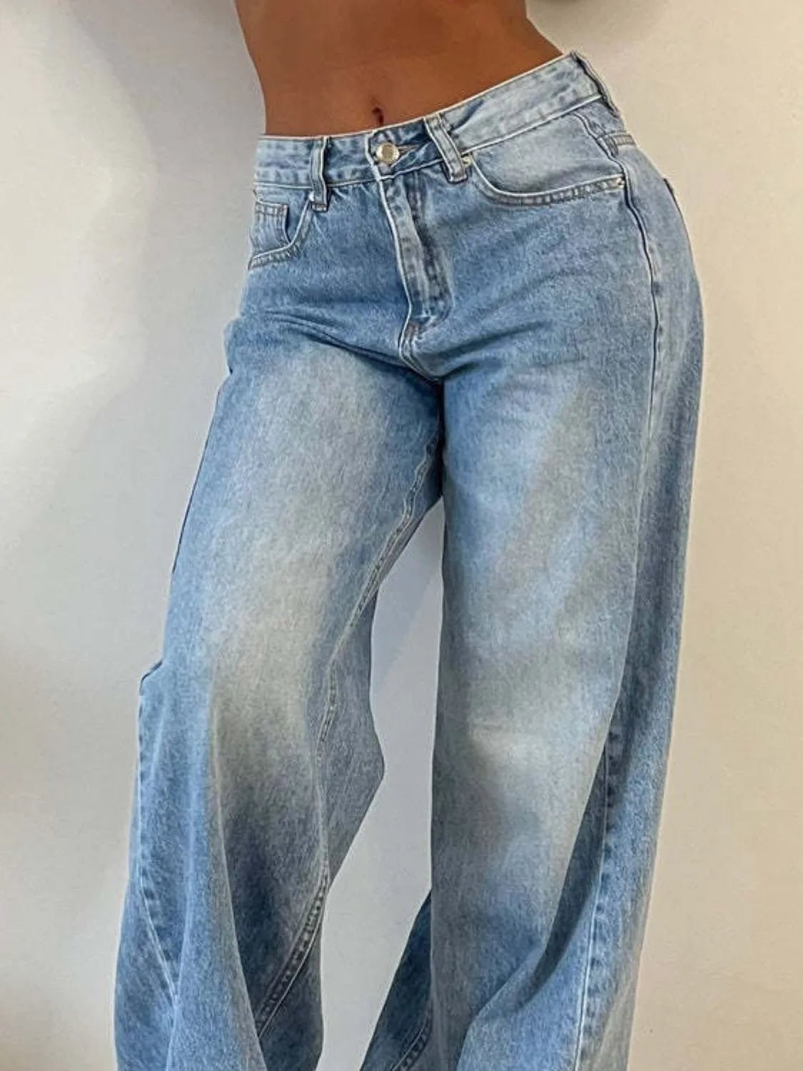 Wide Leg Jeans with Pockets - Les secrets de Cath