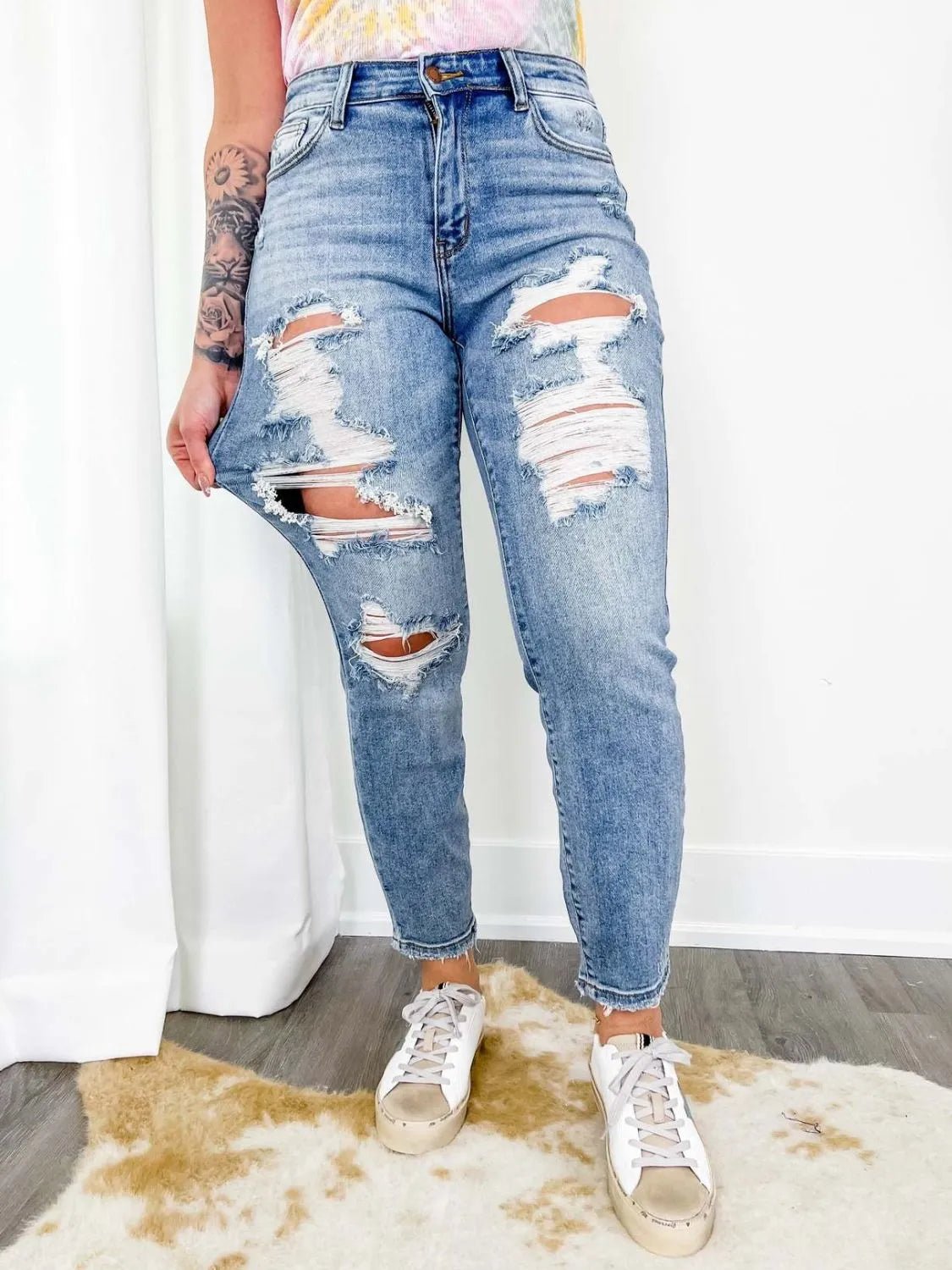 Jean skinny usé - Les secrets de Cath