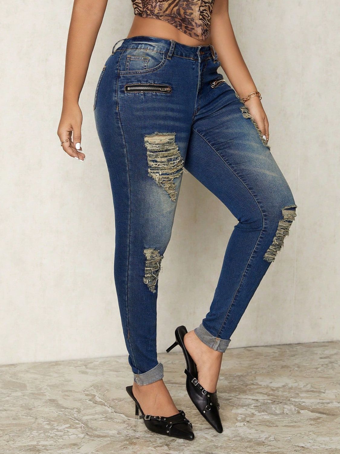 Jean skinny usé - Les secrets de Cath