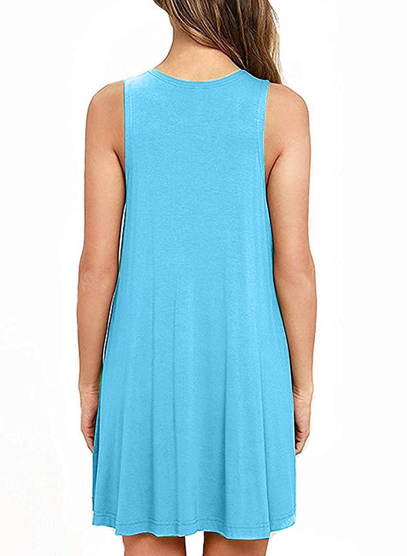 Robe sans manches à col rond et poches - Les secrets de Cath