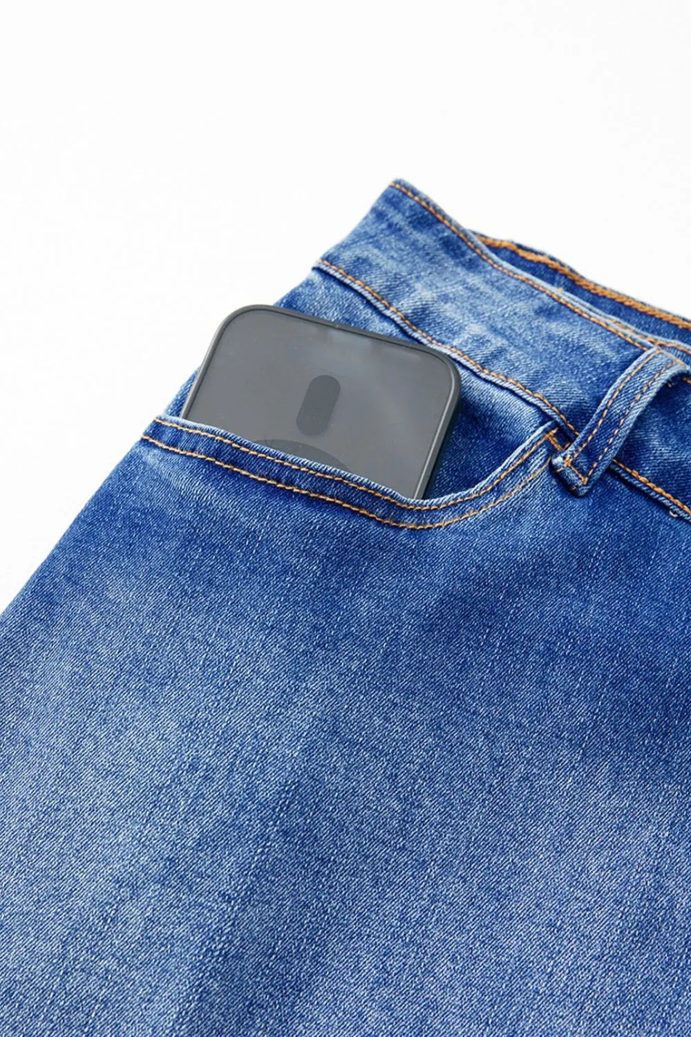 Wrapped Crossed Waist Denim Mini Skirt - Les secrets de Cath