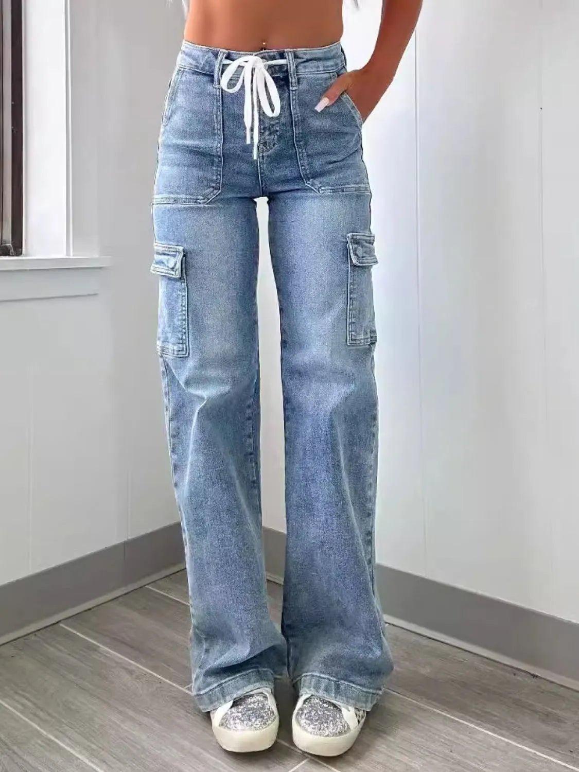 Washed Jeans with Pockets - Les secrets de Cath