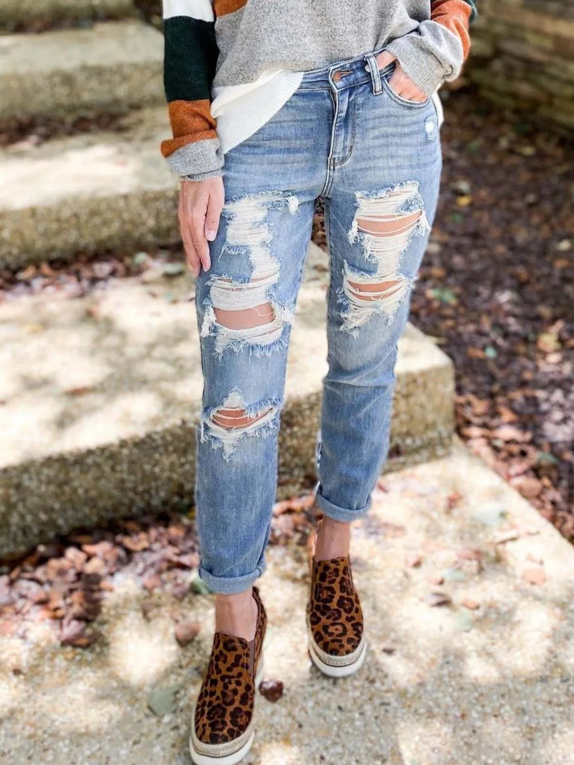 Jean skinny usé - Les secrets de Cath
