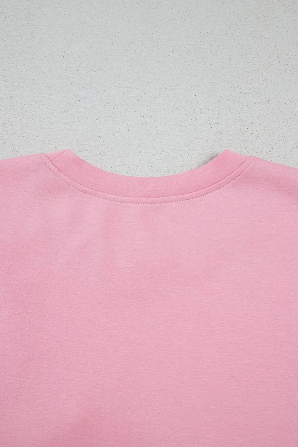 T-shirt à manches courtes et col rond avec nœud - Les secrets de Cath