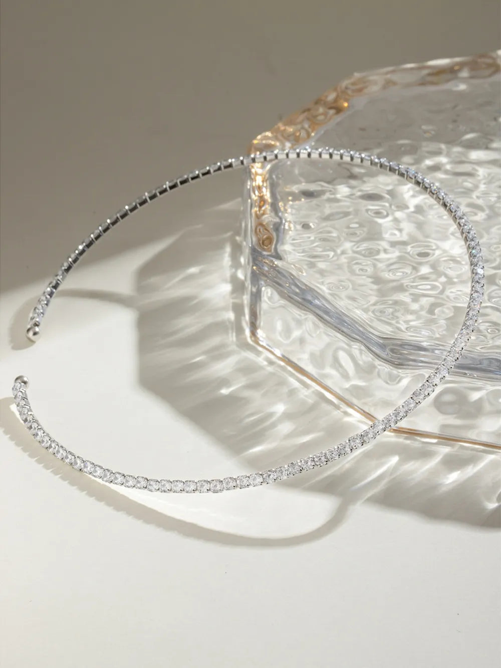Collier en acier inoxydable incrusté de zircons - Les secrets de Cath