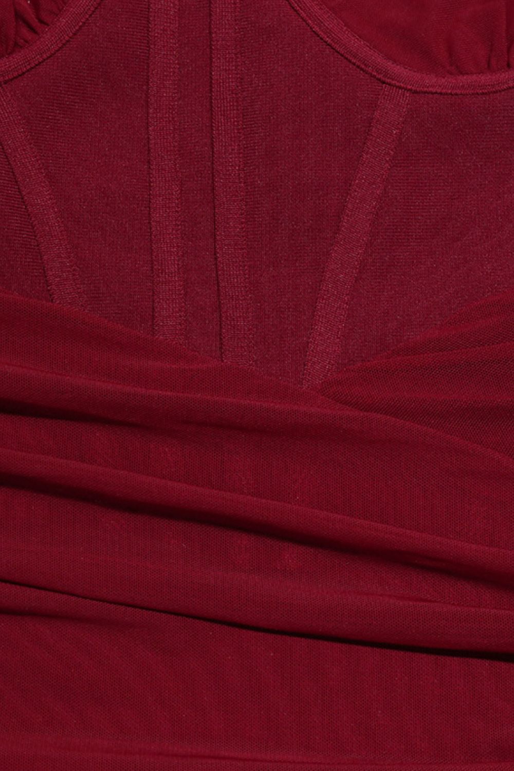 Robe bandage mi-longue à découpes et à une épaule - Les secrets de Cath