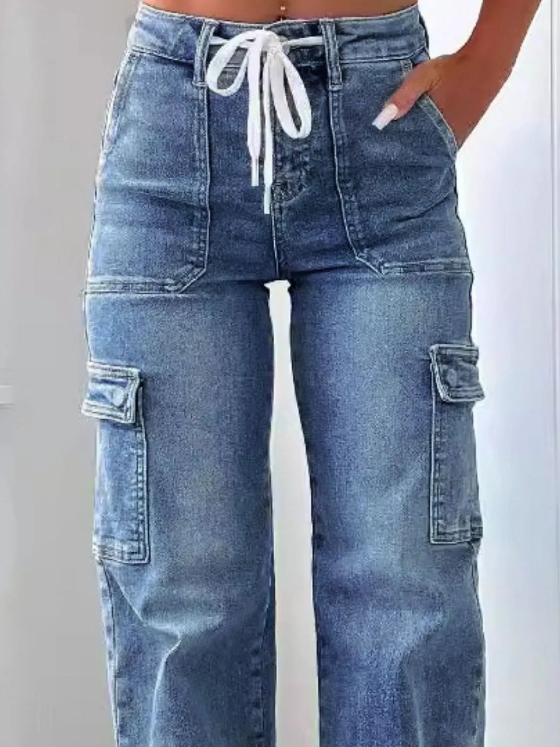 Washed Jeans with Pockets - Les secrets de Cath