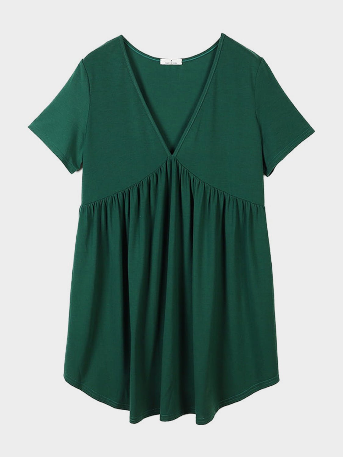 V-Neck Short Sleeve Lounge Dress - Les secrets de Cath