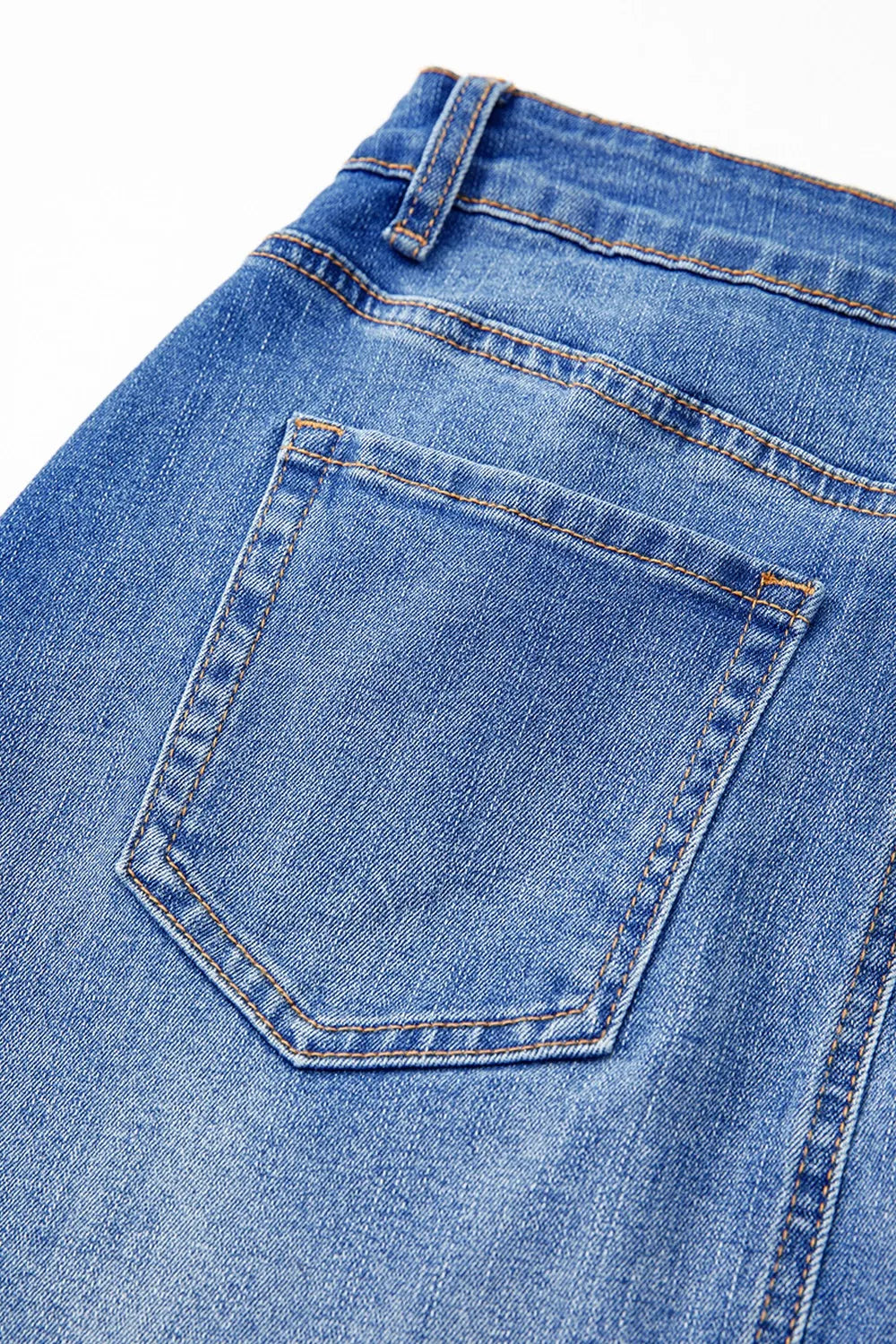 Wrapped Crossed Waist Denim Mini Skirt - Les secrets de Cath