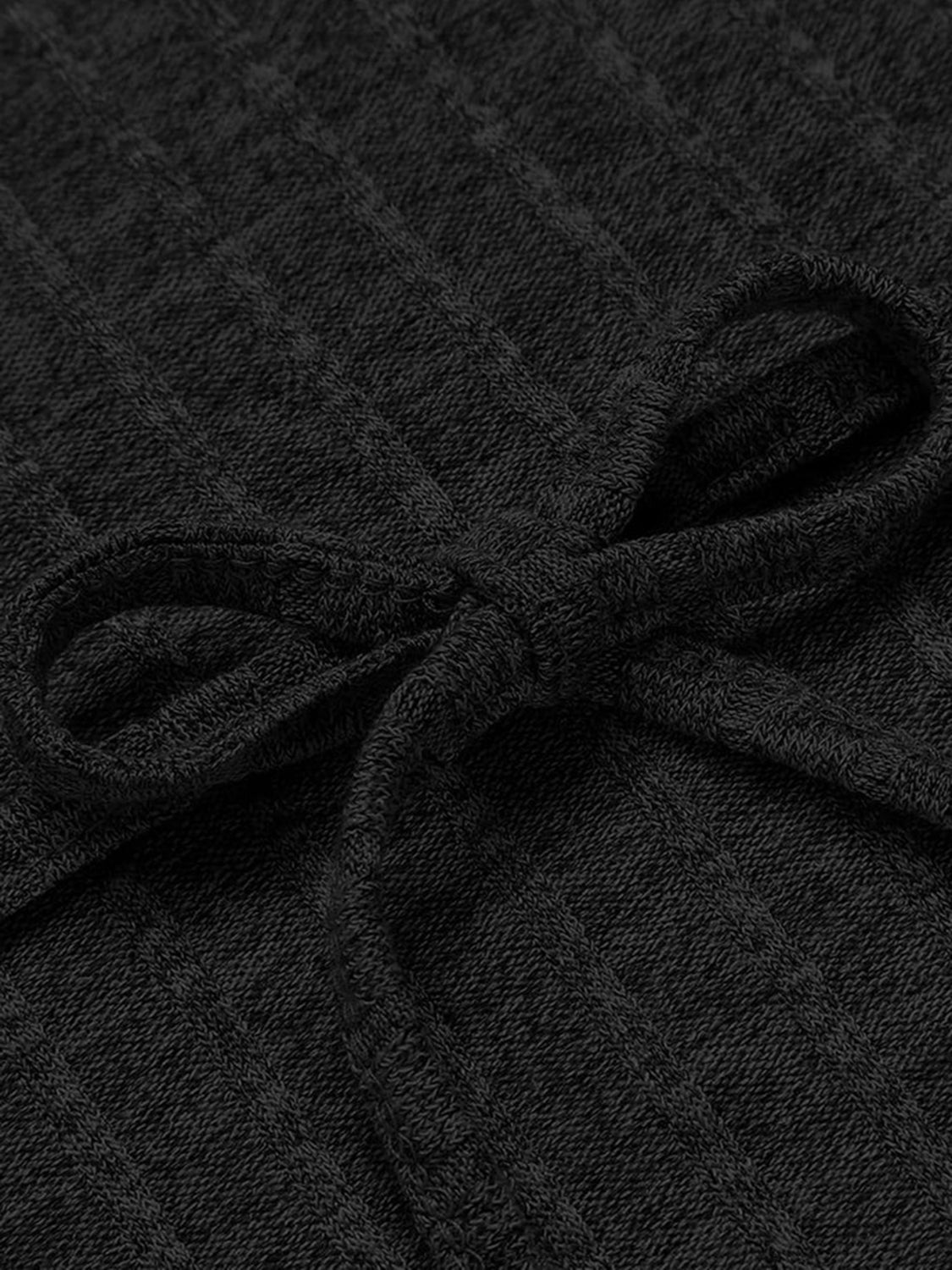 Tied Solid Lounge Nightgown with Pockets - Les secrets de Cath