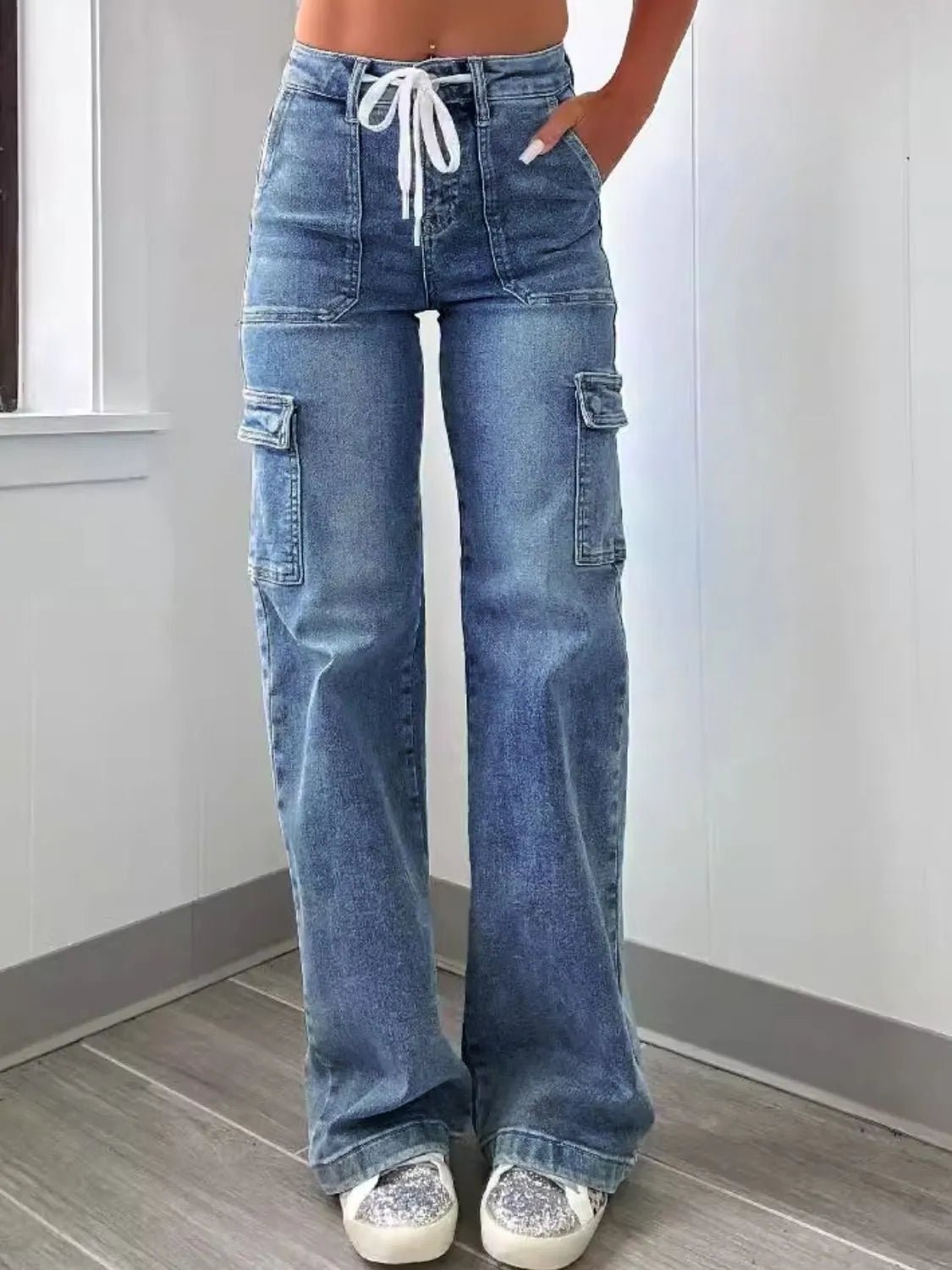 Washed Jeans with Pockets - Les secrets de Cath