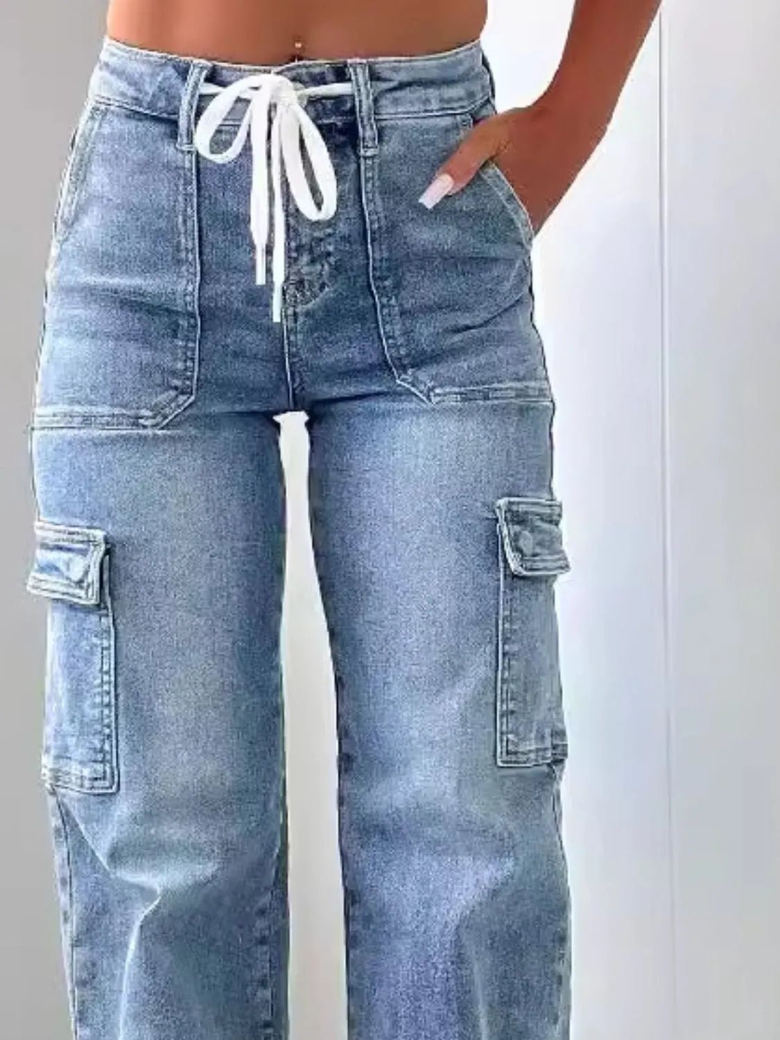 Washed Jeans with Pockets - Les secrets de Cath