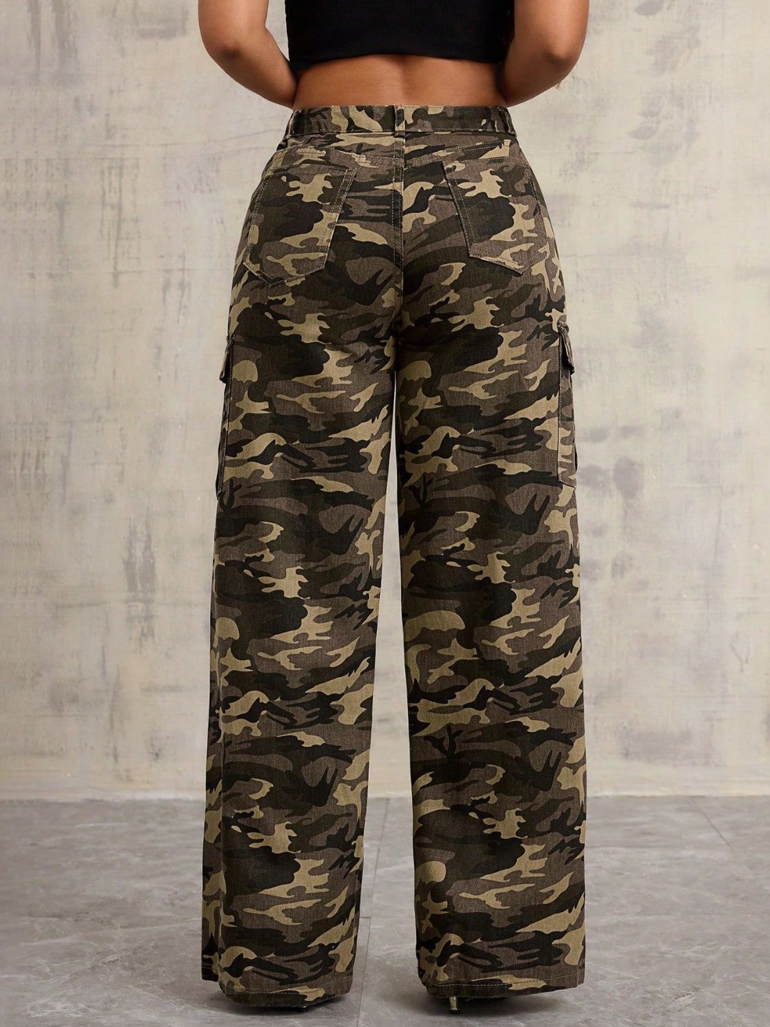 Jean large camouflage - Les secrets de Cath