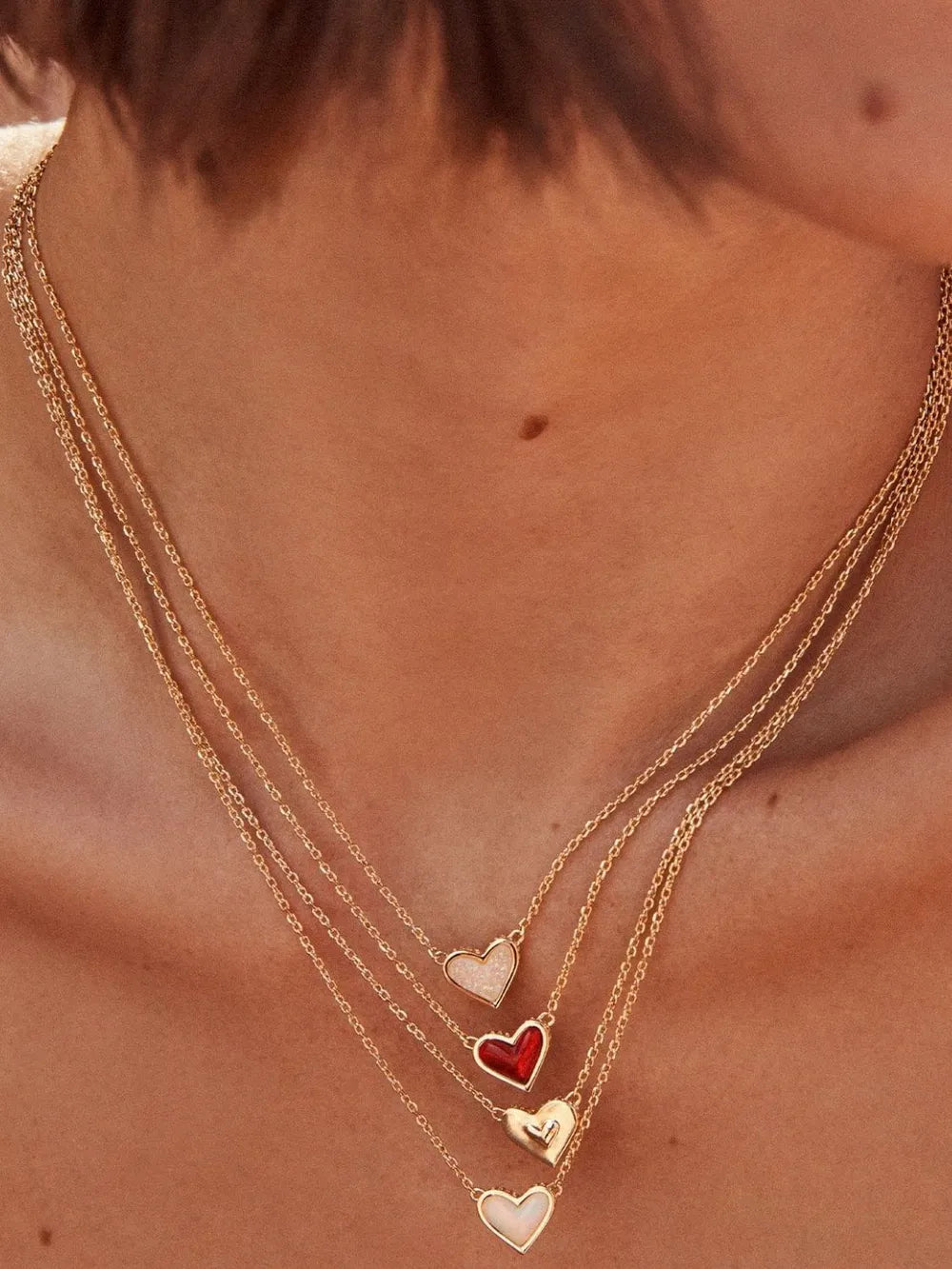 Collier avec pendentif en forme de cœur - Les secrets de Cath