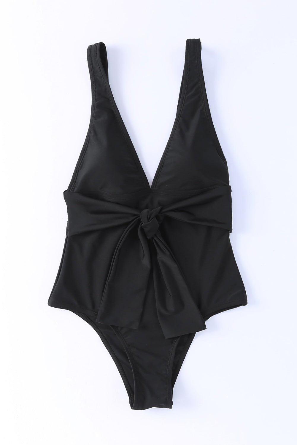 Maillot de bain une pièce à bretelles larges et décolleté plongeant - Les secrets de Cath