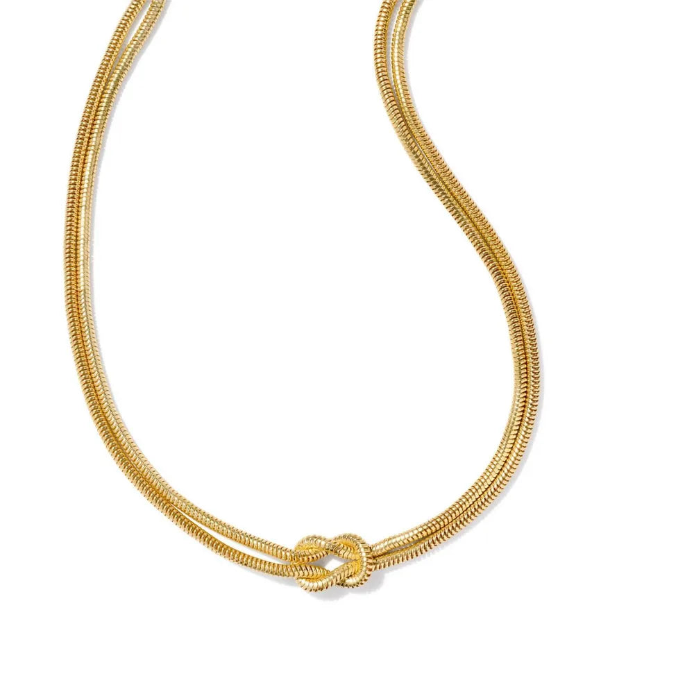 Collier noué en acier titane - Les secrets de Cath