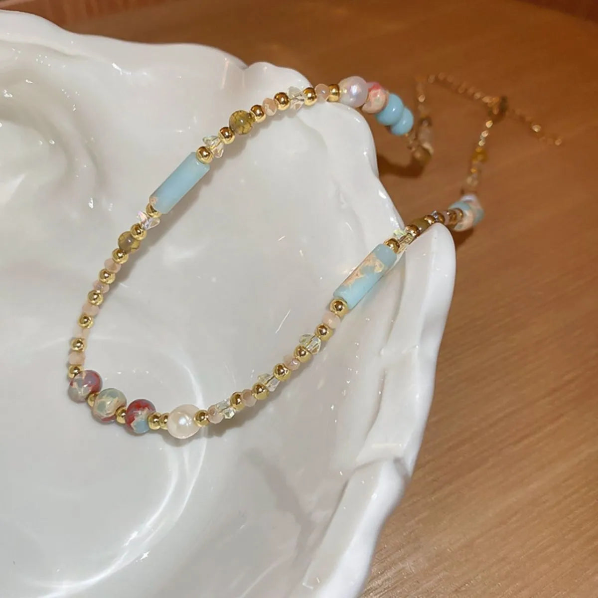 Collier de perles en alliage - Les secrets de Cath