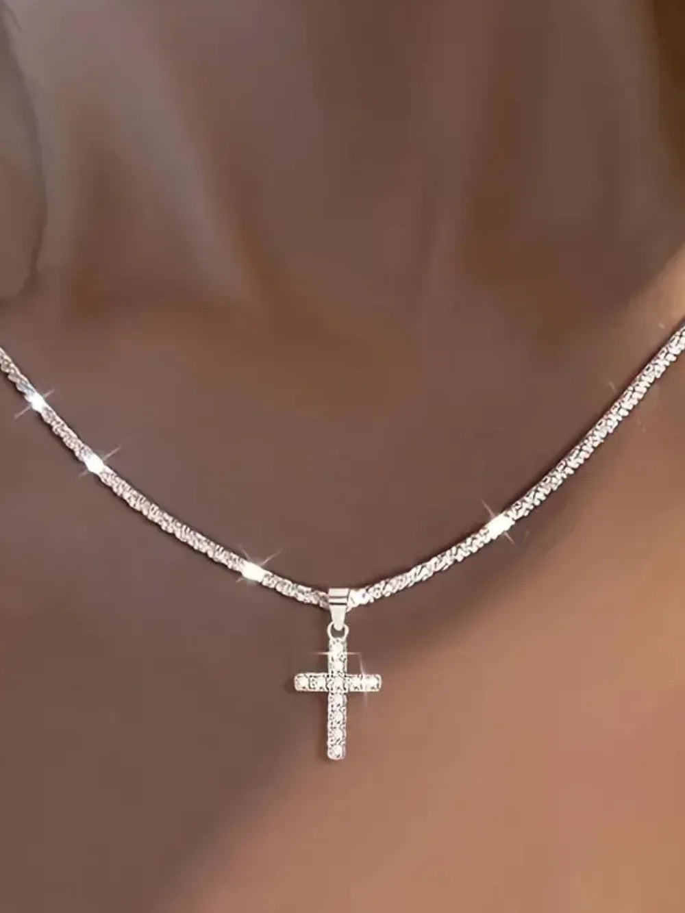 Collier croix en argent sterling 925 - Les secrets de Cath