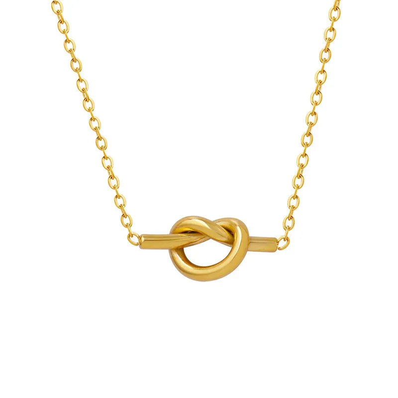 Collier noué plaqué or 18 carats - Les secrets de Cath