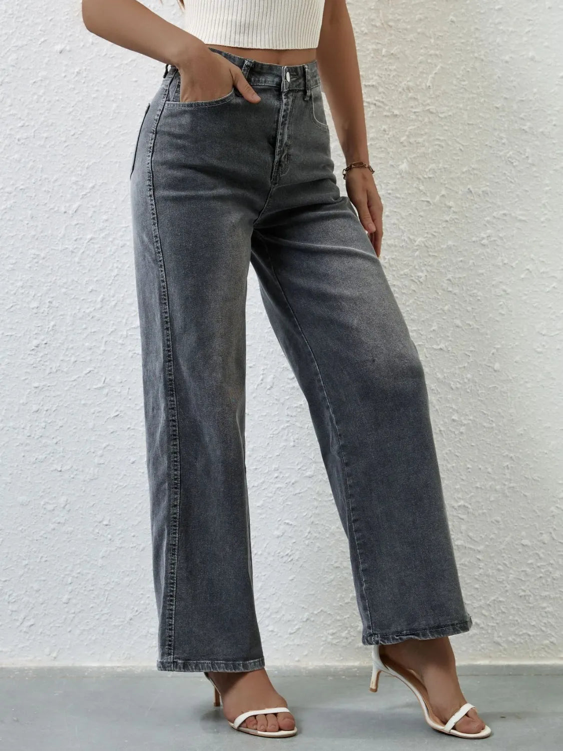 Jean large taille haute - Les secrets de Cath