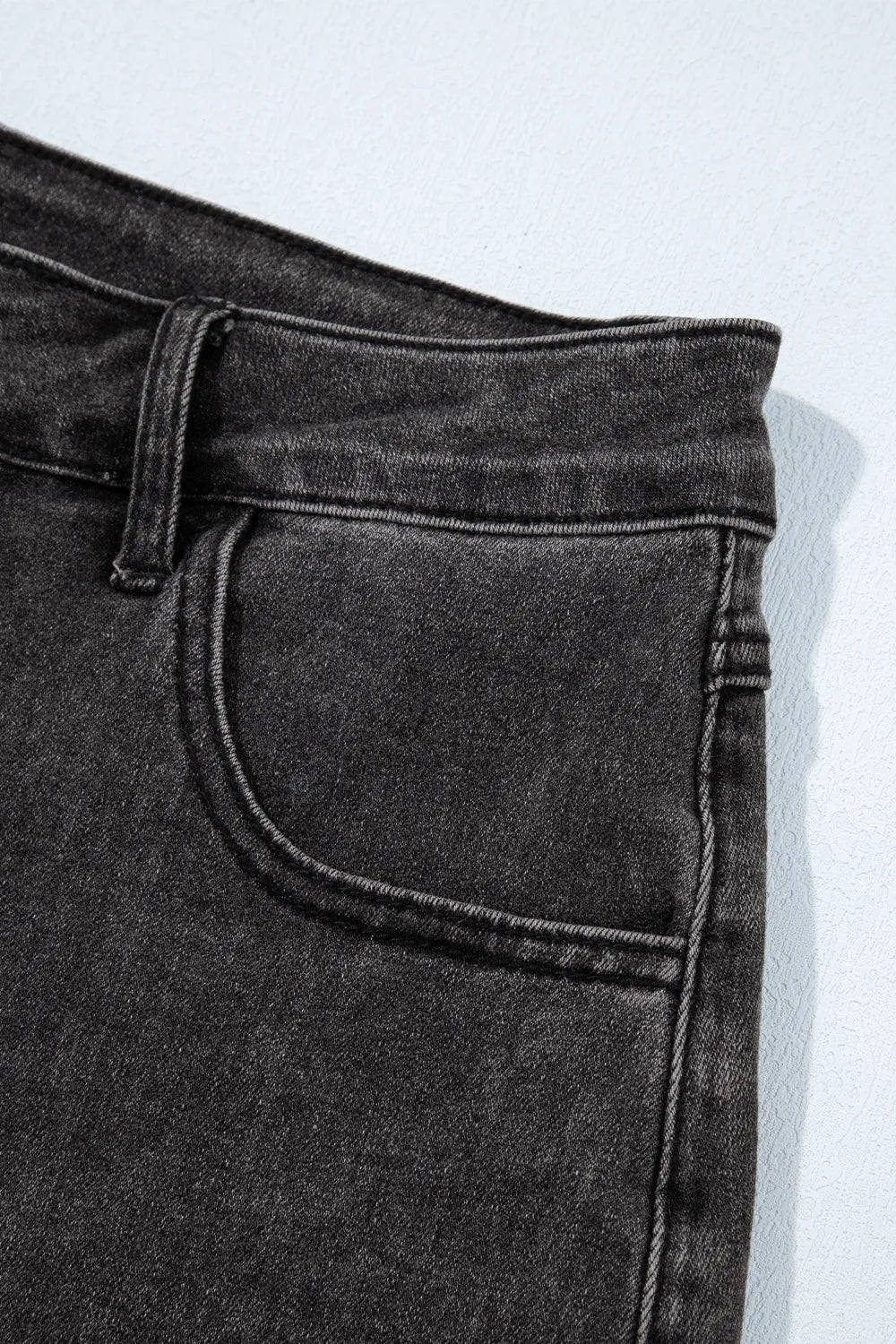 Raw Hem High Waist Denim Shorts - Les secrets de Cath