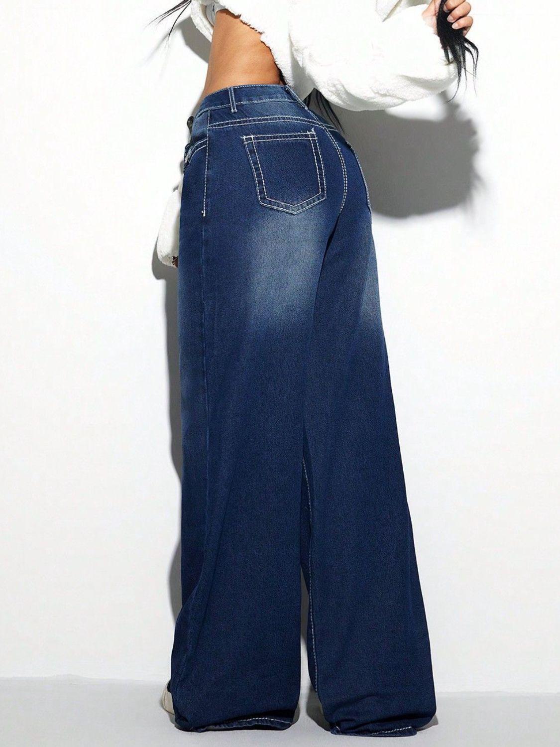 Jean à jambes larges croisées - Les secrets de Cath