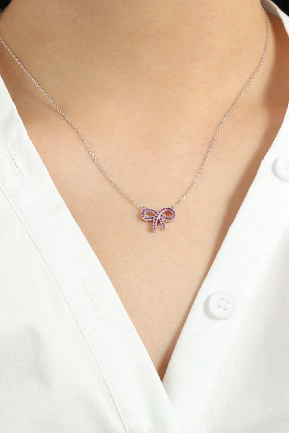 Collier nœud en argent sterling 925 - Les secrets de Cath