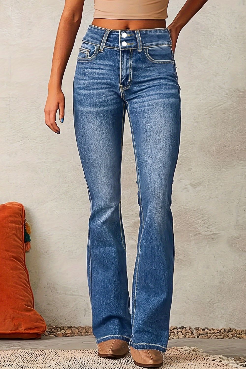Jean bootcut délavé Cat Whisker - Les secrets de Cath