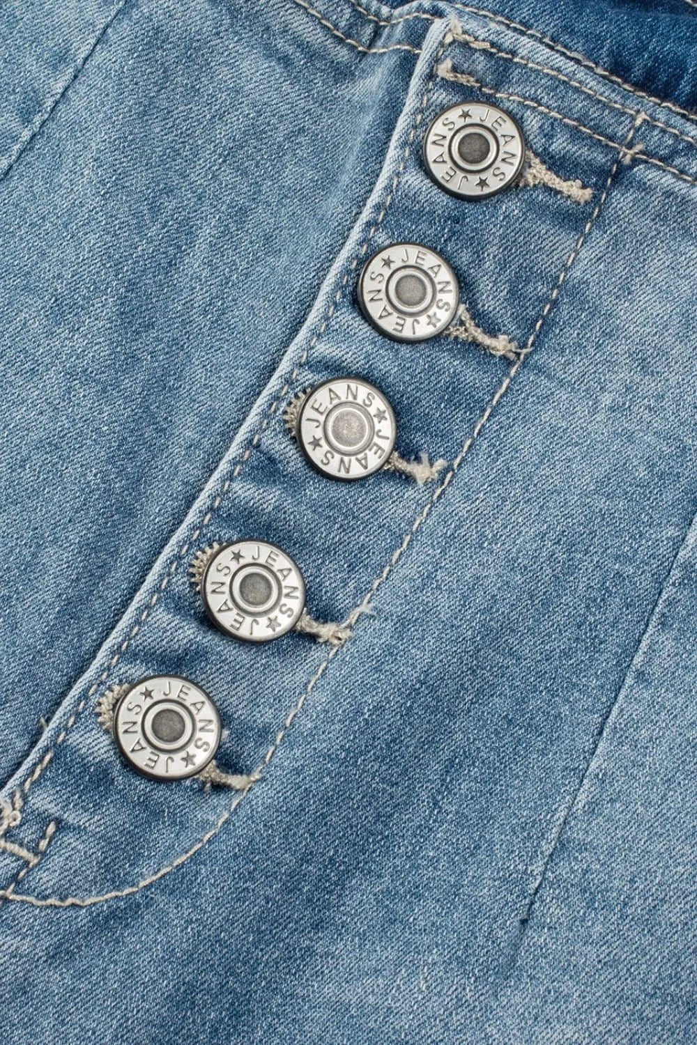 Jean taille haute à braguette boutonnée - Les secrets de Cath