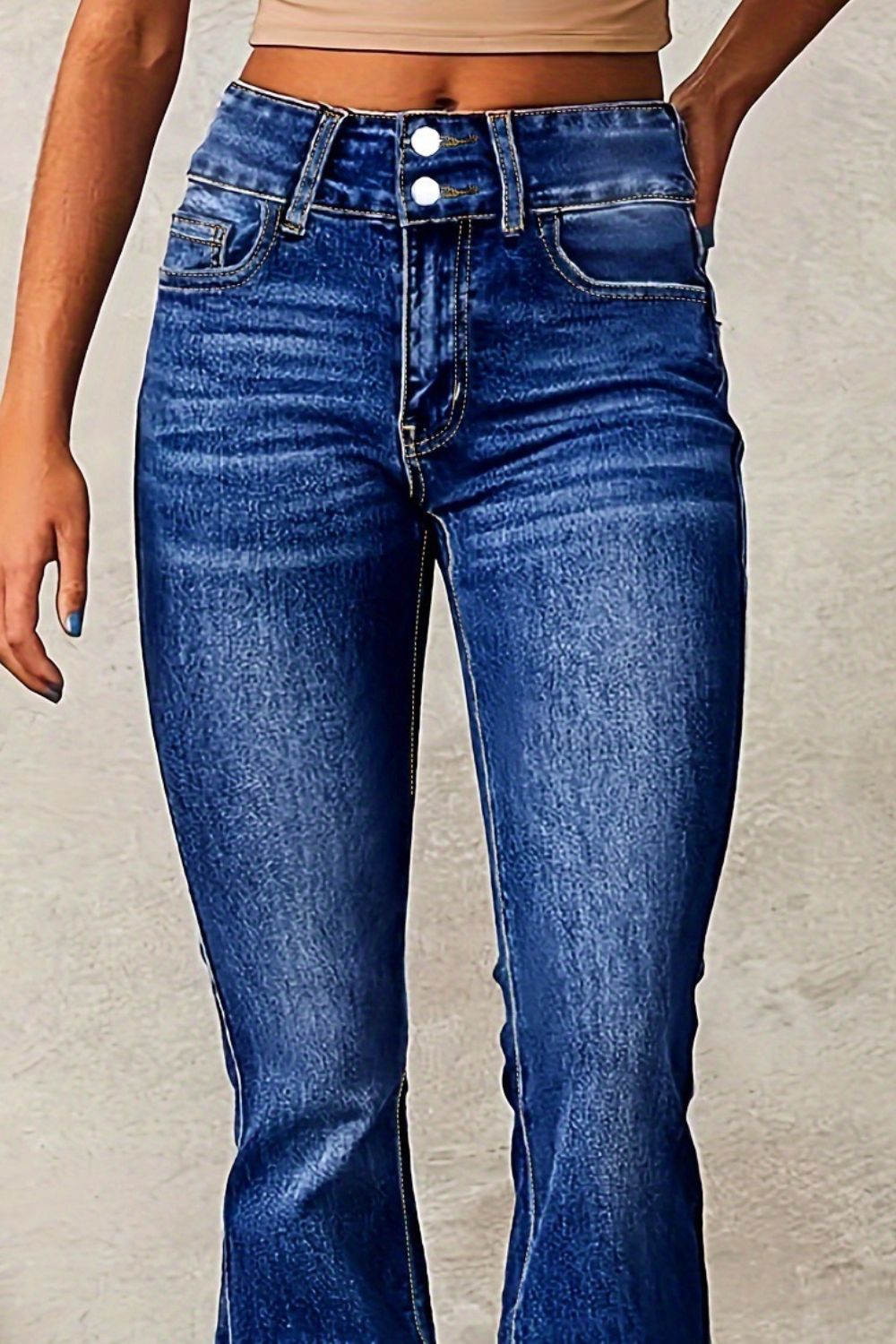 Jean bootcut délavé Cat Whisker - Les secrets de Cath
