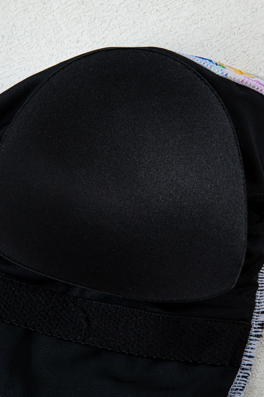 Maillot de bain une pièce à motif vichy floral et col licou avec cordon de serrage - Les secrets de Cath