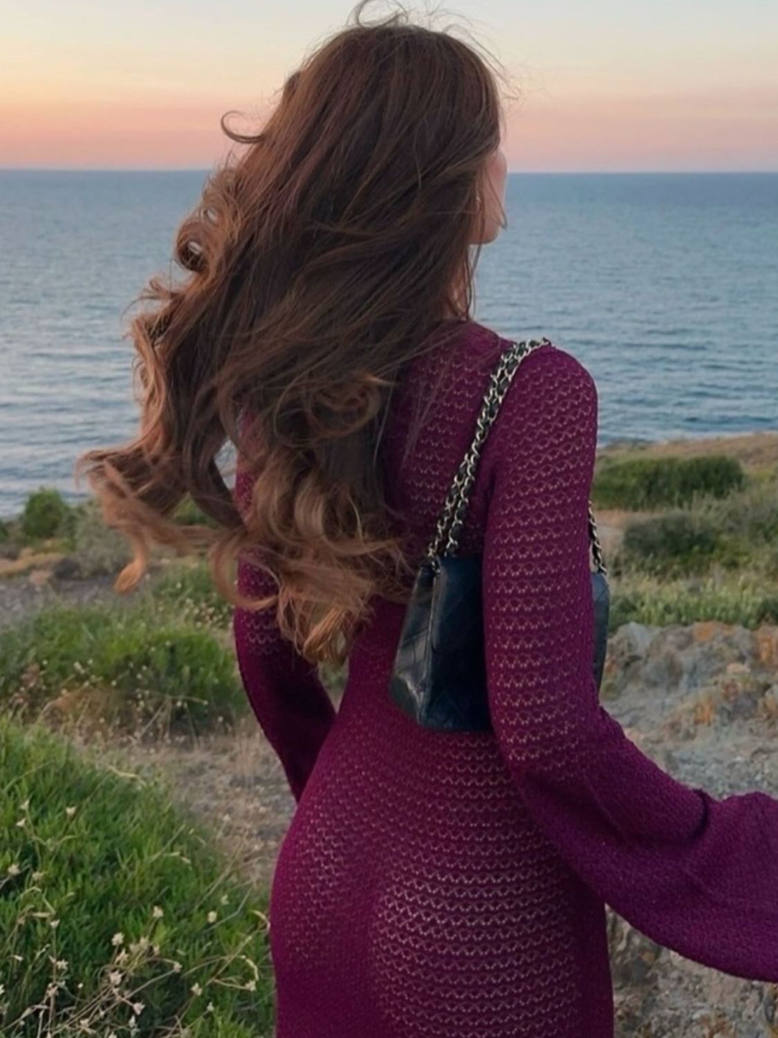 Robe cache-maillot fendue à manches évasées - Les secrets de Cath