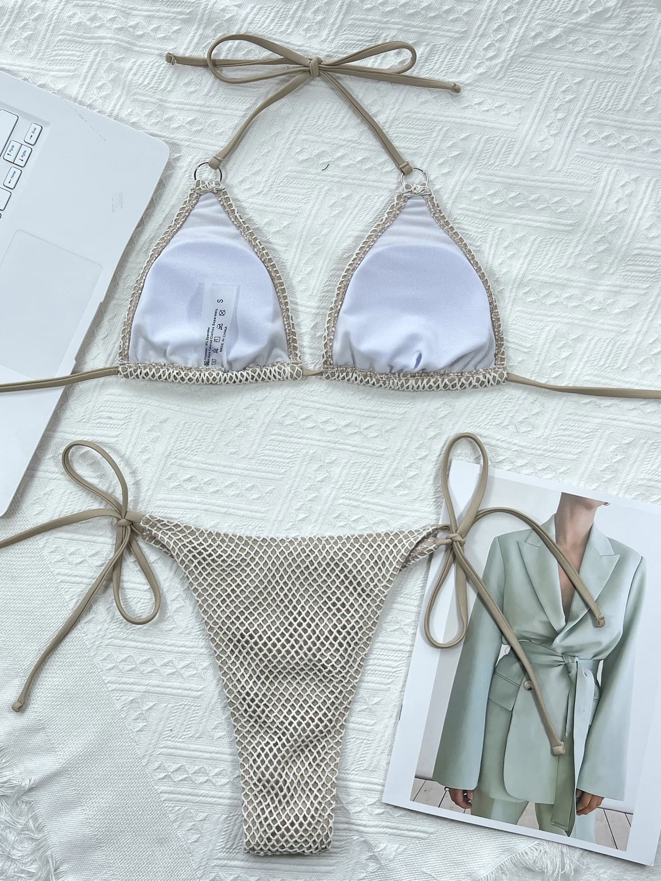 Ensemble bikini dos nu noué - Les secrets de Cath