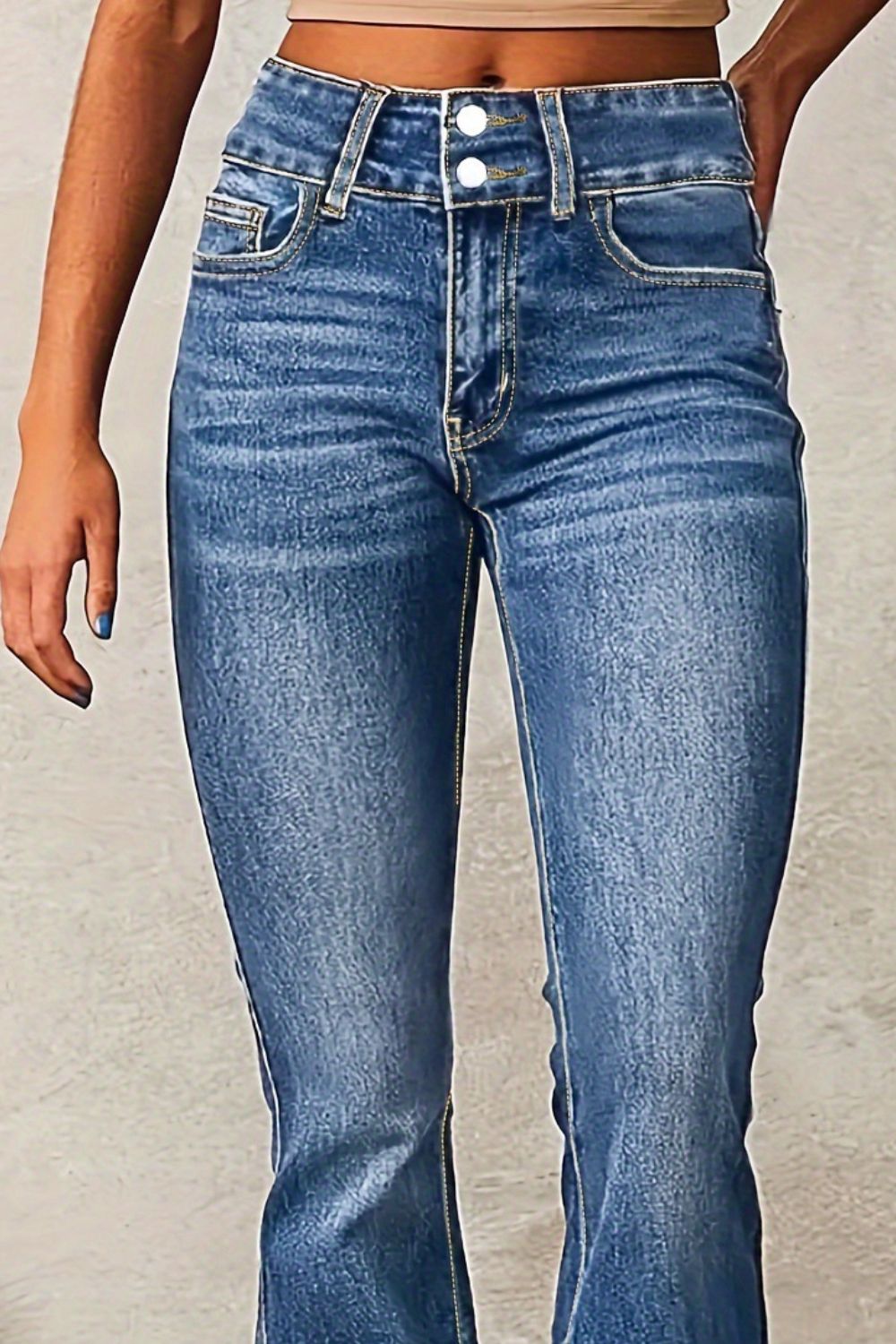 Jean bootcut délavé Cat Whisker - Les secrets de Cath