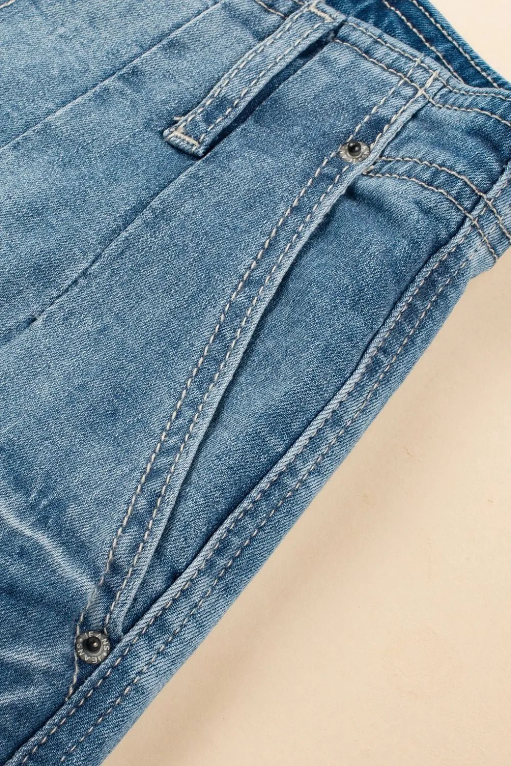 Jean taille haute à braguette boutonnée - Les secrets de Cath