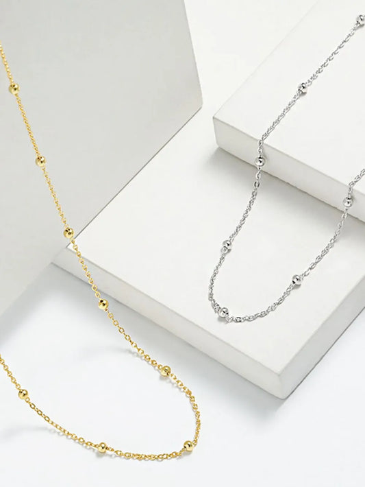 Collier de perles en argent sterling 925 - Les secrets de Cath