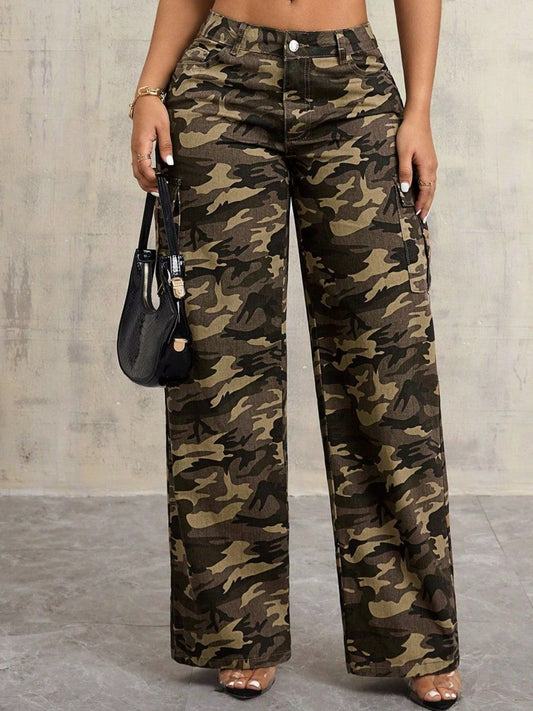 Jean large camouflage - Les secrets de Cath