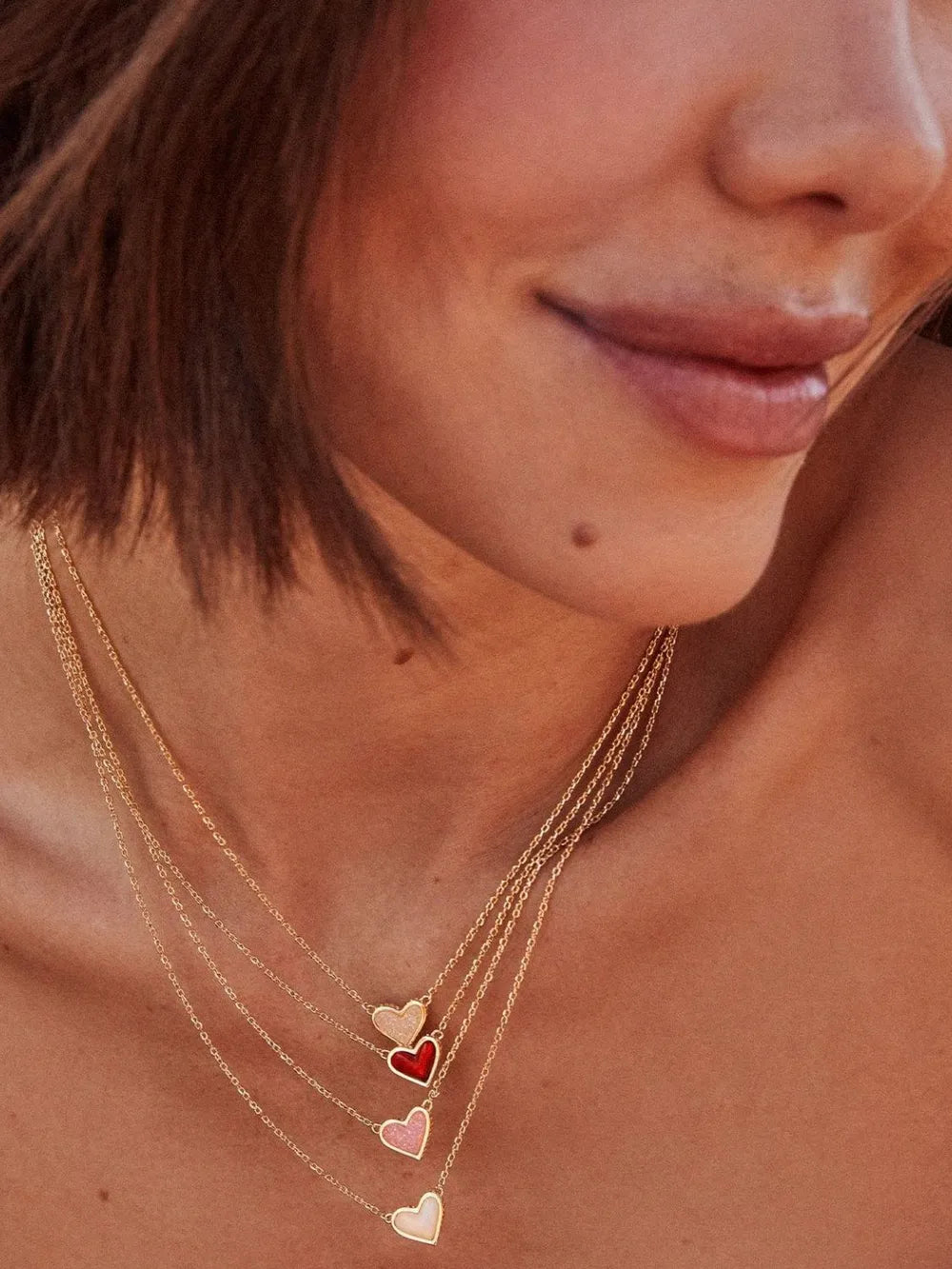 Collier avec pendentif en forme de cœur - Les secrets de Cath