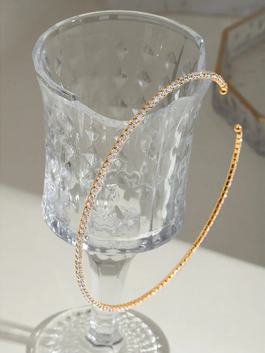 Collier en acier inoxydable incrusté de zircons - Les secrets de Cath