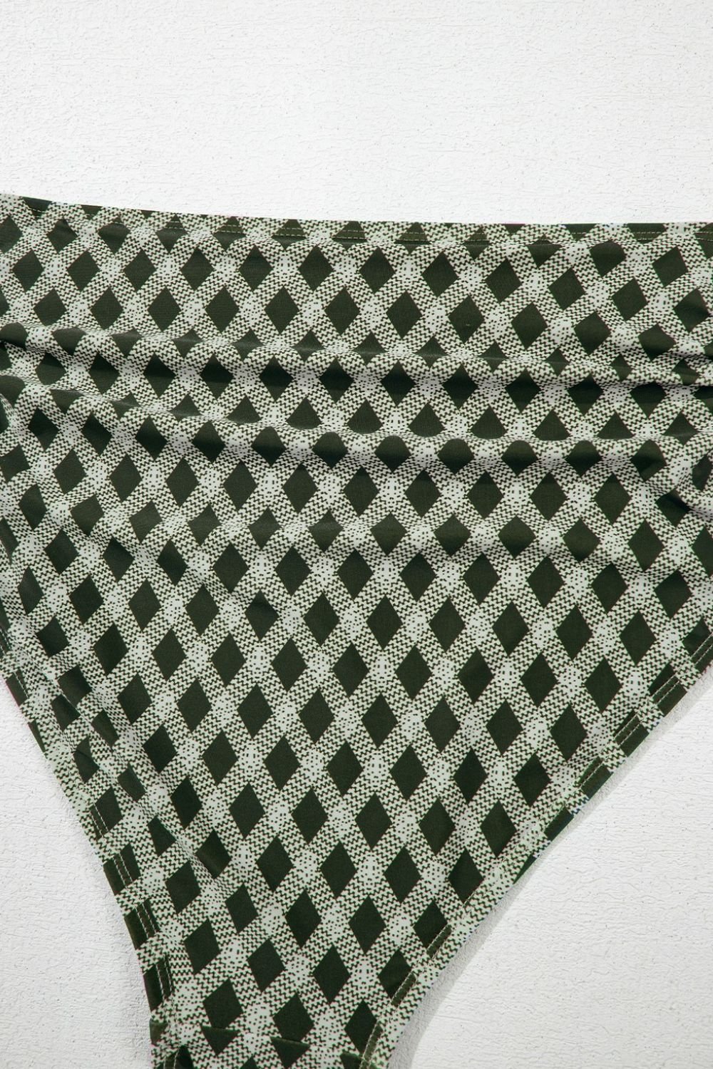 Ensemble de bain taille haute à carreaux et à pois - Les secrets de Cath