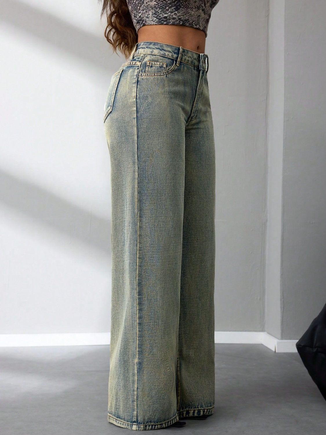 Jean taille haute à jambes larges - Les secrets de Cath
