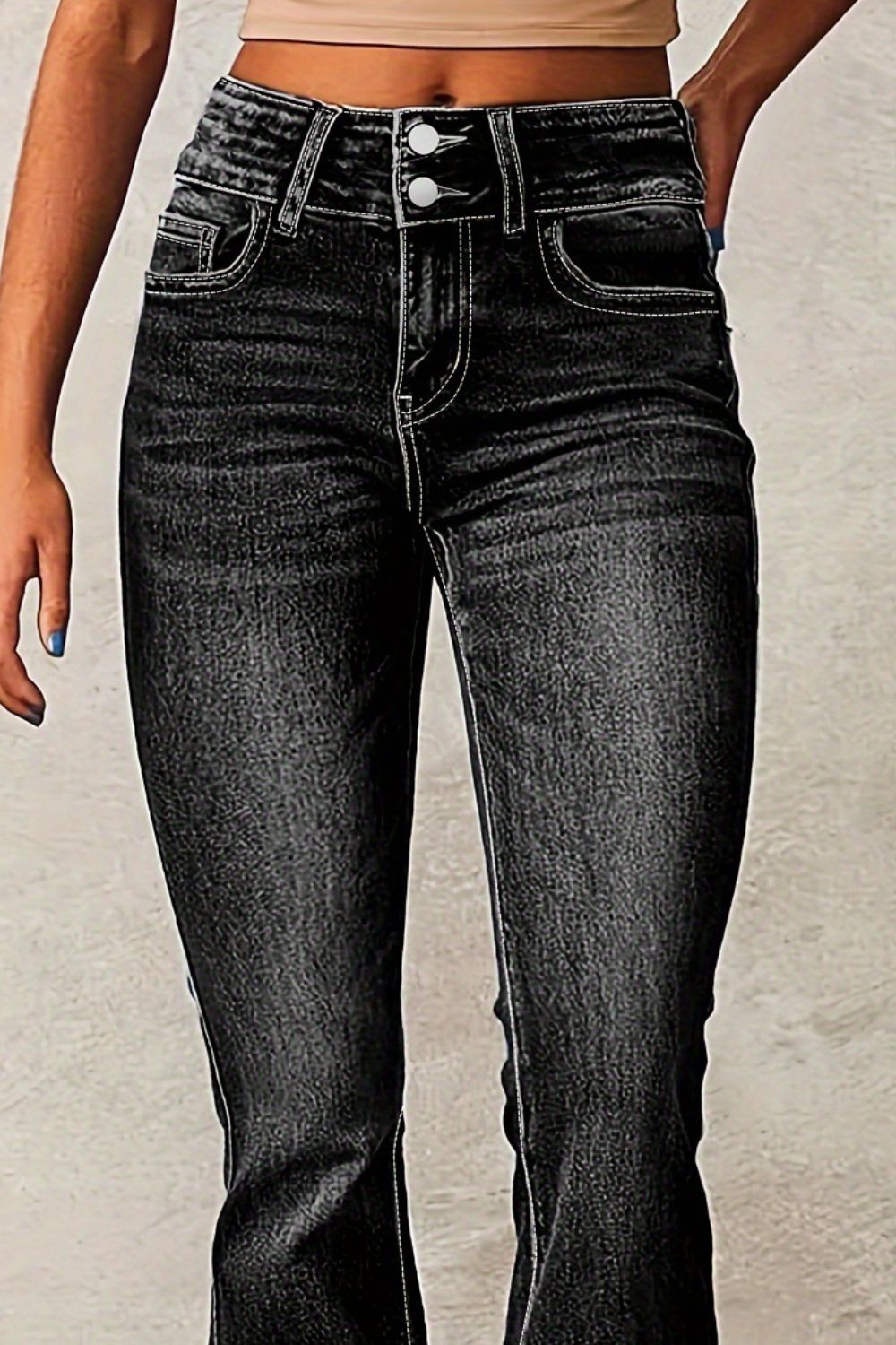 Jean bootcut délavé Cat Whisker - Les secrets de Cath