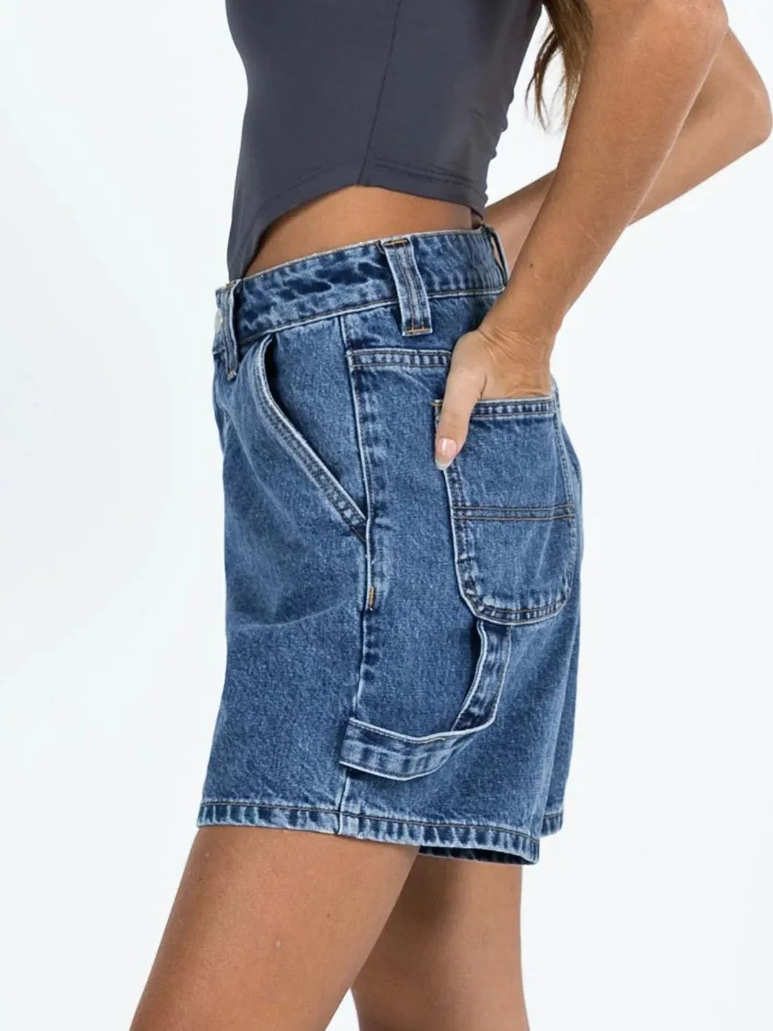 High Waist Denim Shorts - Les secrets de Cath