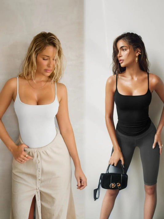 Camisole 2 pièces à col carré - Les secrets de Cath
