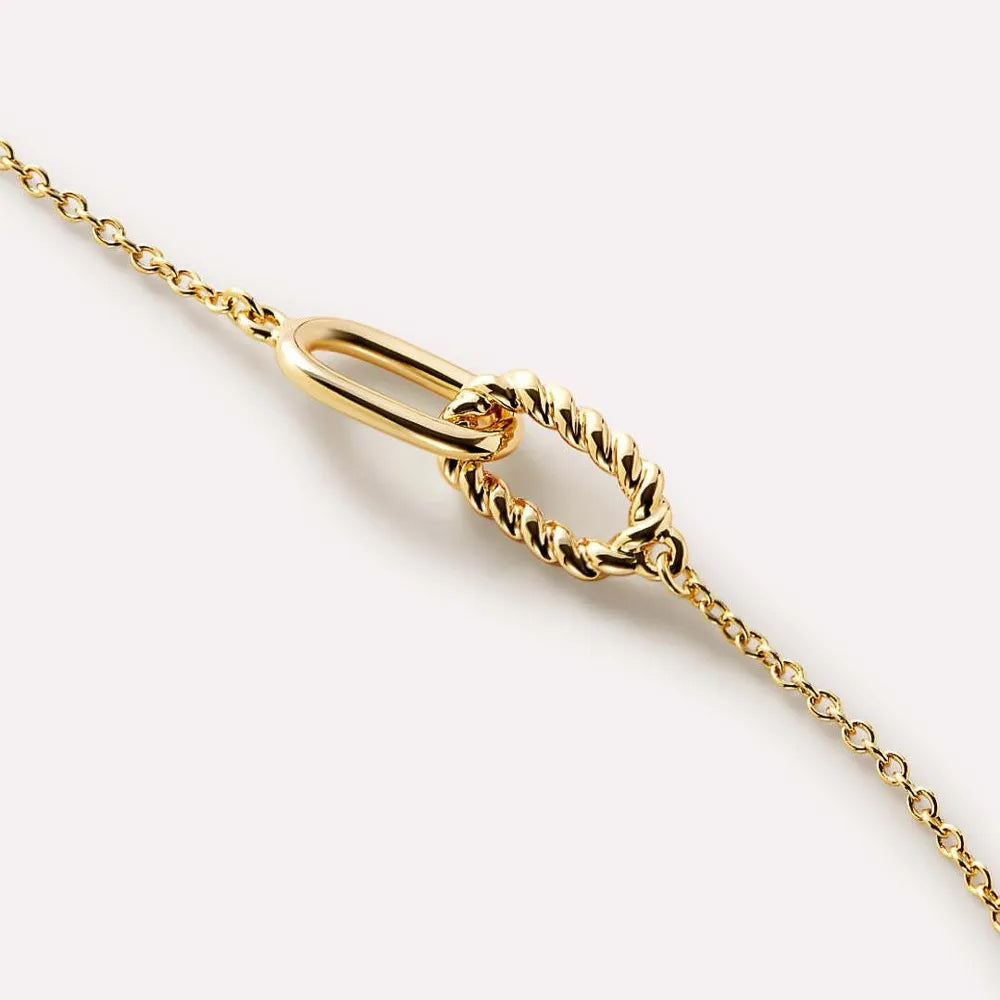 Collier en acier titane entrelacé - Les secrets de Cath