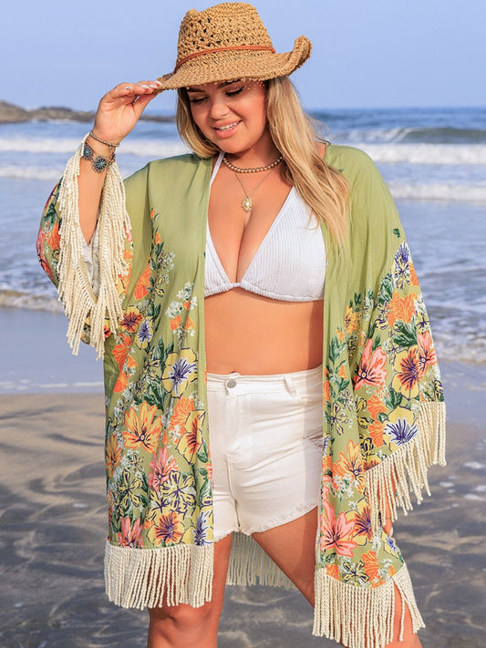 Cache-maillot ouvert à franges - Les secrets de Cath