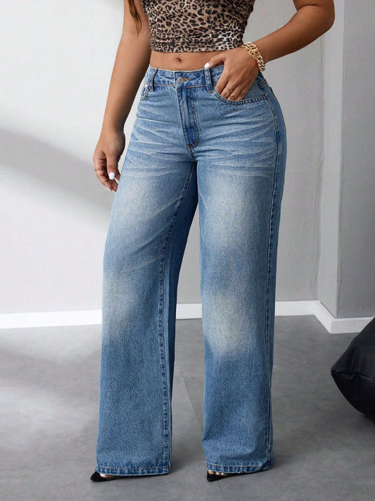 Wide Leg Jeans with Pockets - Les secrets de Cath
